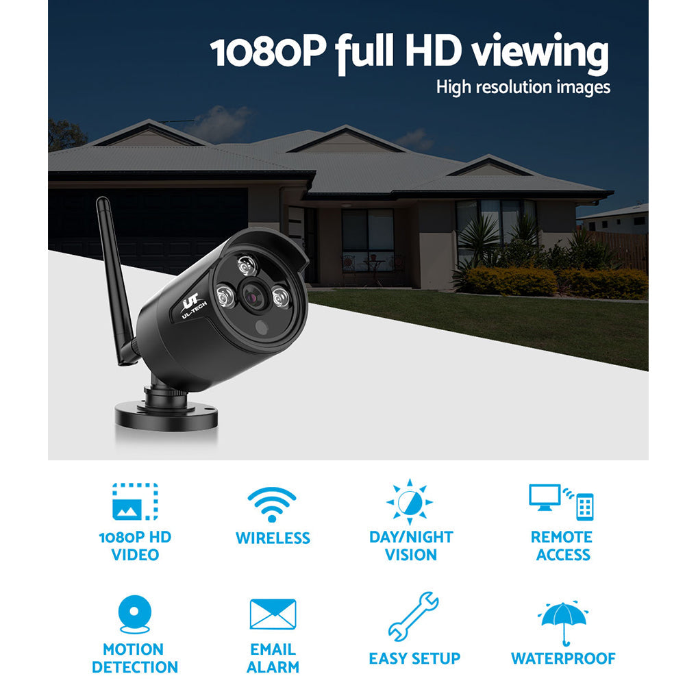 NNEDSZ -1080P Wireless Security Camera System IP CCTV Home