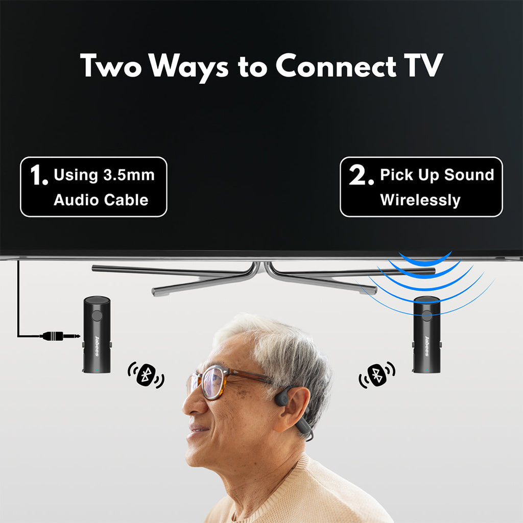 HearLink Hearing Essential Kit - Wireless Hearing Enhancement with Bone Conduction