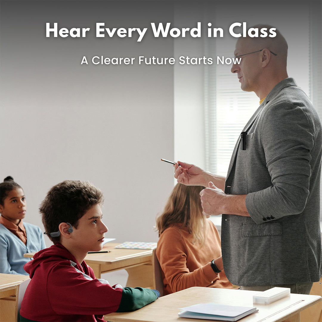 HearLink Hearing Essential Kit - Wireless Hearing Enhancement with Bone Conduction